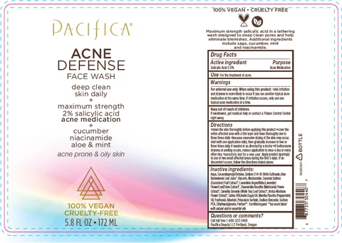 ACNE DEFENSE FACE WASH 포장