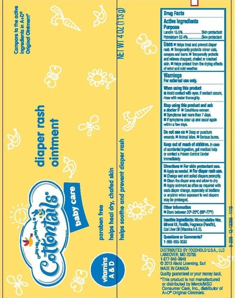 COTTONTAILSDIAPER RASH packaging