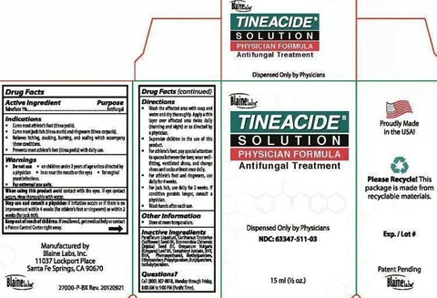 TINEACIDE 포장