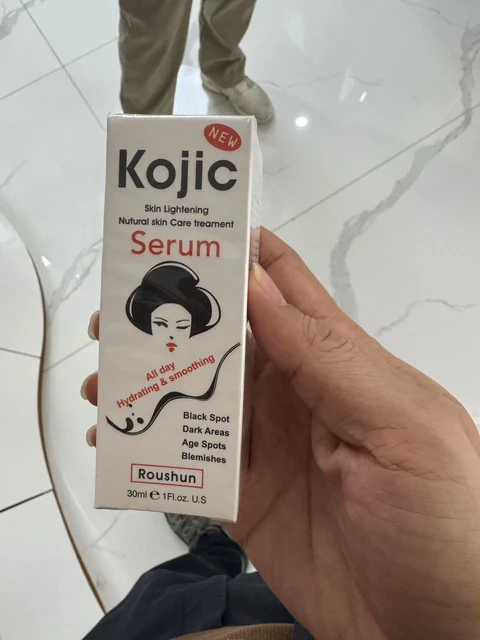 Roushun kojic Skin Lightening Nutural Skin Care treament serum 30ml packaging