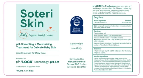 Soteri Skin Baby Eczema Relief Cream packaging