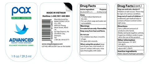 Hand Sanitizer packaging