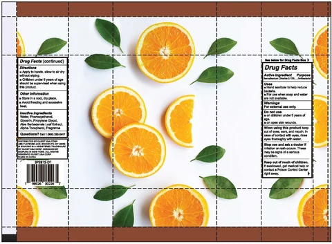 Biopure Antibacterial Hand Wipe 포장
