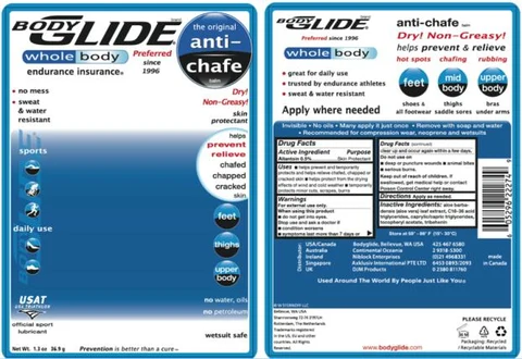 Bodyglide anti chafe balm 포장