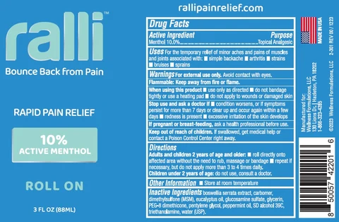 Ralli Rapid Pain Relief Roll on 포장