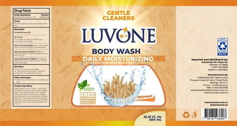 Luvone Body Wash Daily Moisturizing Oatmeal packaging