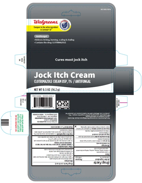 Walgreens Jock Itch packaging