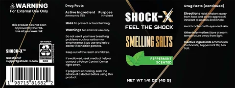 Shock-X Ammonia Inhalant 포장