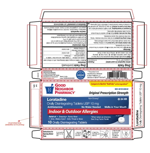 Loratadine ODT packaging