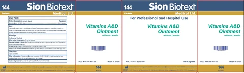 Vitamins A and D without Lanolin packaging