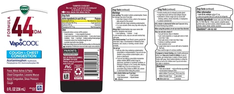 Vicks Formula 44VapoCool Cough and Chest Congestion 포장