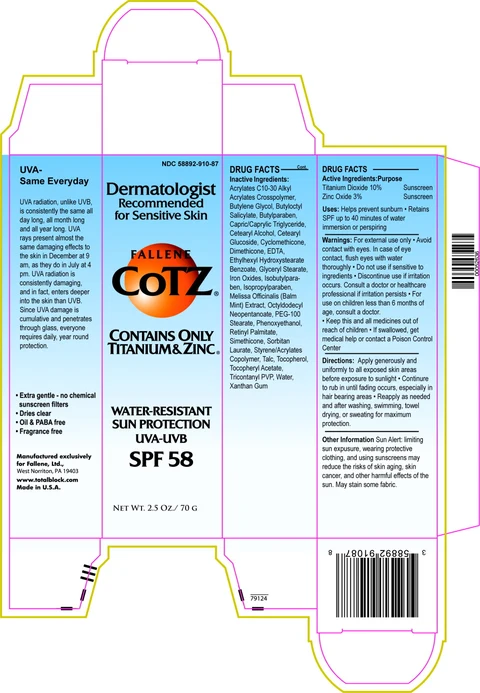 CoTZ SPF 58 Sunscreen 포장