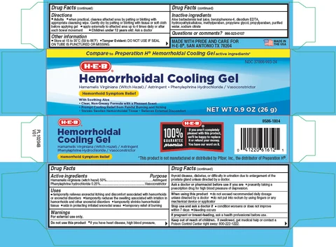 HEB HEMORRHOIDAL COOLING Gel 포장