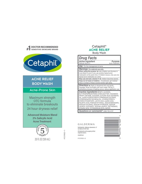 Cetaphil Acne Relief Body Wash 포장
