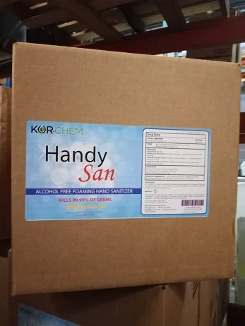 Handy San packaging