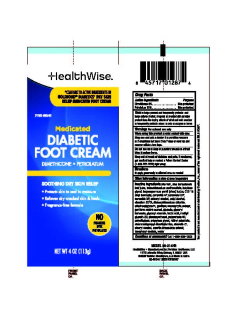 HealthWise Diabetic Foot Cream packaging