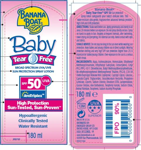 Banana Boat Baby Tear Free Lotion SPF 50 포장