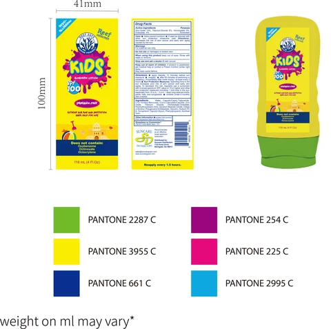 Sunscreen Lotion118mL 포장