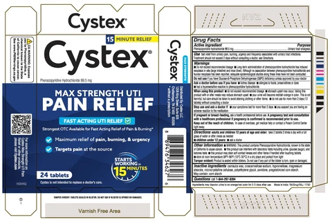 Cystex Max Strength UTI Pain Relief 포장