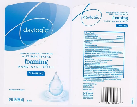Daylogic Antibacterial Foaming Wash Refill 포장