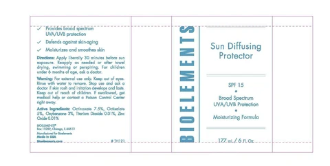 BioelementsSun Diffusing Protector SPF 15 포장