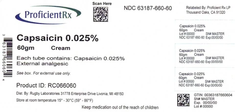 Rugby CapsaicinExternal Analgesic 포장