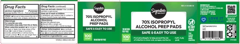 Signature Select Alcohol Prep Pads 포장