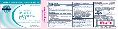 Hygienic Cleansing Pads 포장