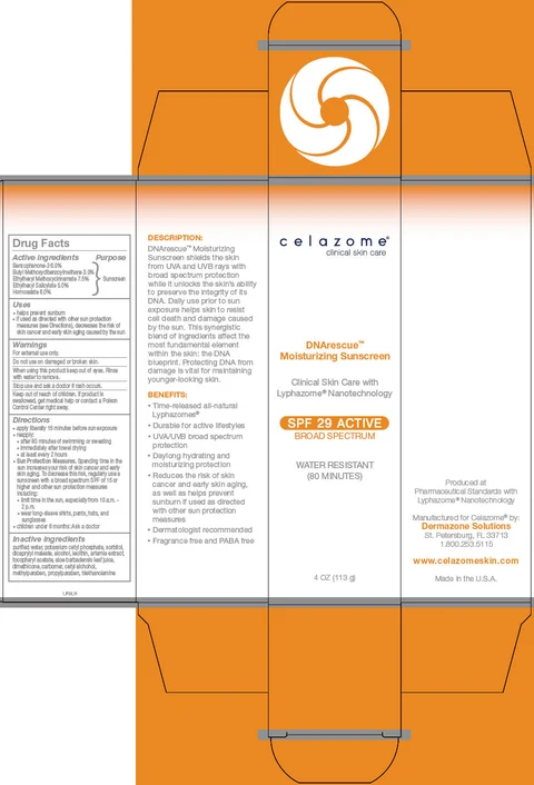 celazomeMoisturizing SPF 29 Active with DNArescue packaging