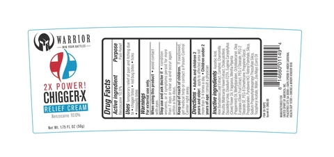 Warrior Chiggerex Relief packaging