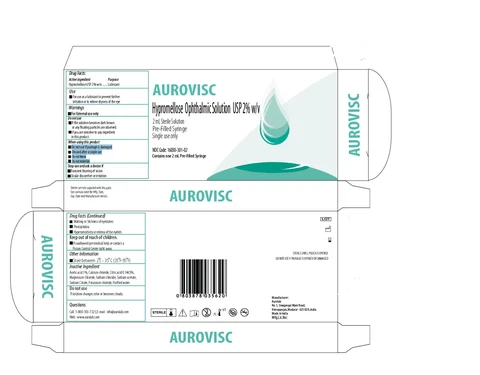 Aurovisc Lubricant HYPROMELLOSE 2208 (15000 MPA.S) Gel/Drops 포장