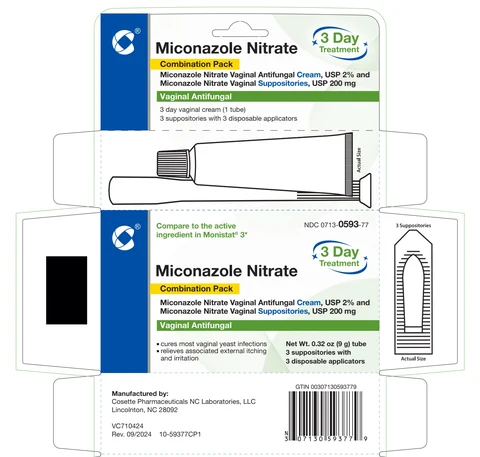 MICONAZOLE 3 COMBINATION PACK (miconazole nitrate) kit 포장