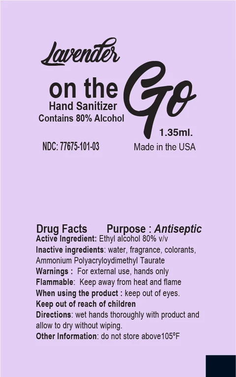 Lavender On The Go packaging