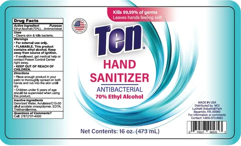 TEN Hand Sanitizer 포장