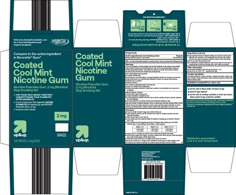 up and up coated cool mint nicotine 포장
