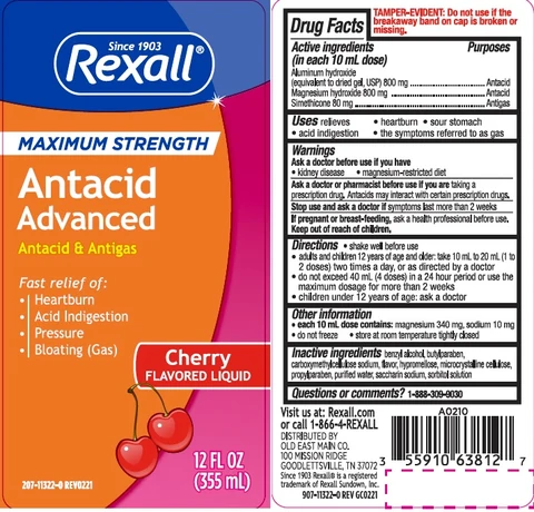 MAXIMUM STRENGTH ADVANCED ANTACID packaging