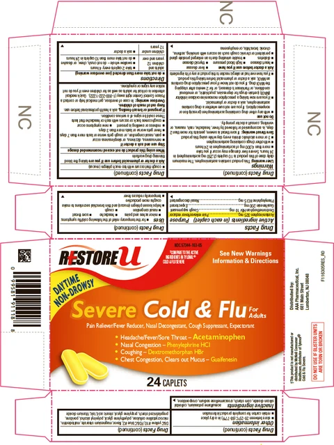 Acetaminophen, Dextromethorphan Hydrobromide, Guaifenesin, Phenylephrine Hydrochloride 포장