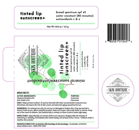 Tinted Lip Sunscreen packaging