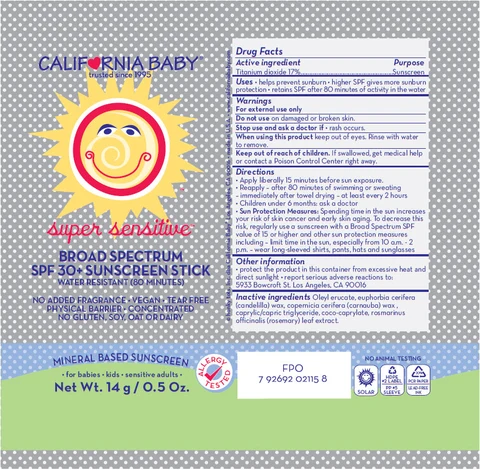 SPF30 SUPER SENSITIVE SUNSCREEN 포장