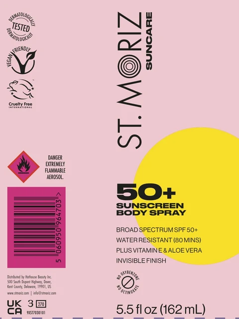 St. Moriz Sunscreen Body packaging