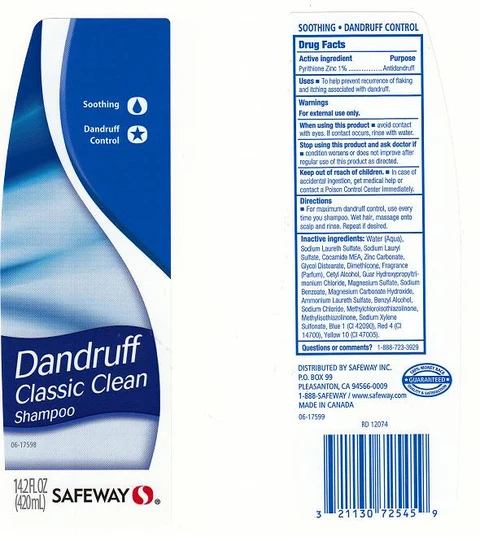 SAFEWAYDANDRUFF CLASSIC CLEAN 포장