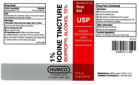 HUMCO 1 Percent Iodine packaging