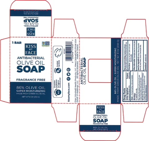 Kiss My Face Antibacterial Olive Bar Fragrance-Free 포장