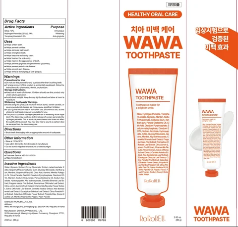 ROROBELL WAWA Whitening Tooth 포장