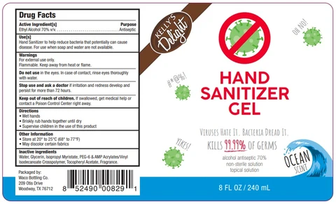 Kellys Delight Hand Sanitizer(Ocean) 포장