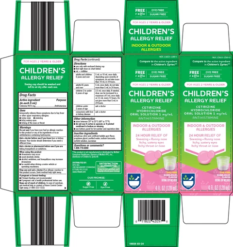 childrens allergy relief packaging