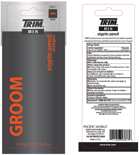 Trim Men Styptic Pencil packaging