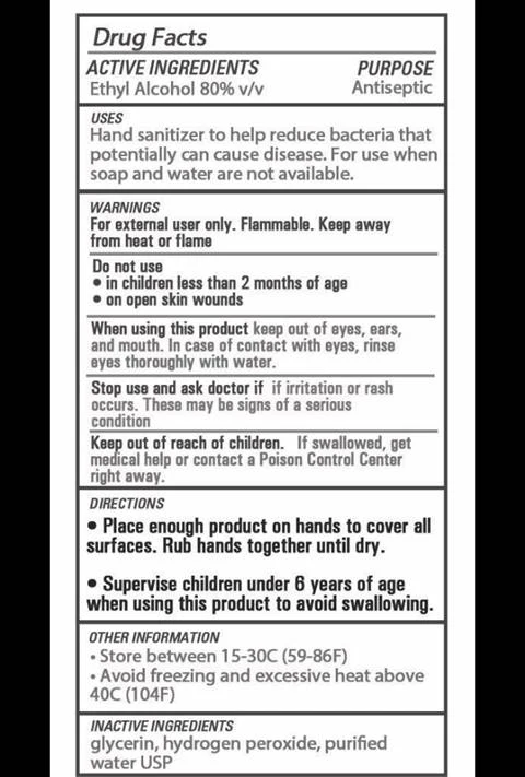 Hand Sanitizer packaging