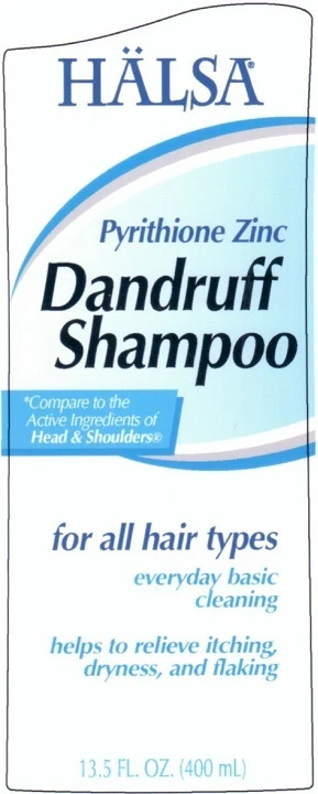Halsa Pyrithione Zinc Dandruff packaging