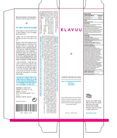 KLAVUU WHITE PEARLSATION Ideal Actress Backstage Cream SPF30 포장